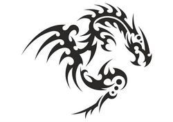 Dragon Silhouette Free CDR