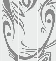 Carved sandblasted abstract design Free CDR