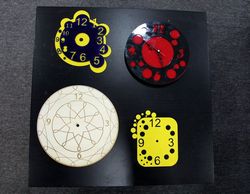 Beautiful Wall Clock Vector for cnc router or laser Free CDR