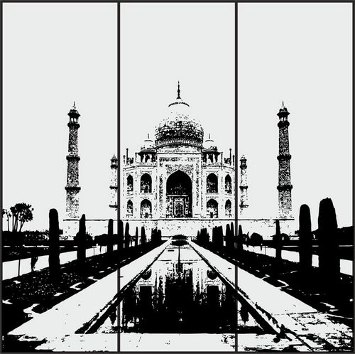 Sandblasting Design Taj Mahal Free CDR