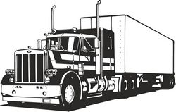 Truck Silhouette Free CDR