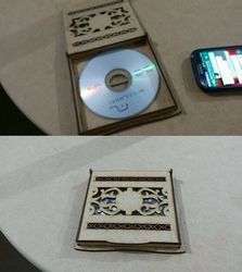 CD cover template Laser cut Free CDR