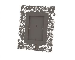 Flowers Picture Frame Laser Cut Free CDR