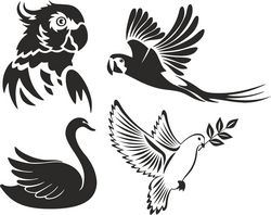 Birds Stencils Free CDR