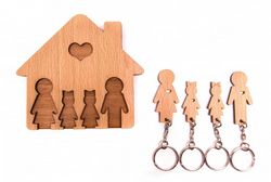 Personalized Key Holder Wall Key Rack Free CDR