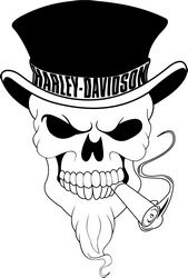 Harley Davidson Skull Free CDR