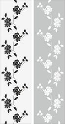 Flowers Glass Decal Free CDR