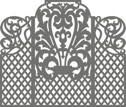 Carved Wedding Screen Free CDR