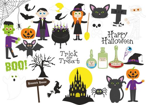 Haloween Vector set Free CDR