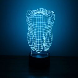 Tooth 3D LED Night Light Free CDR