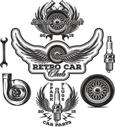 Auto Repair Stickers Free CDR