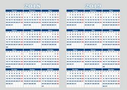 2018-2019 Calendar Free CDR