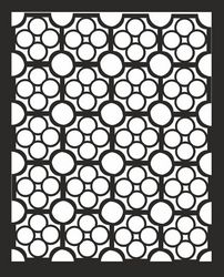 Abstract Round Jali Design Pattern Free CDR