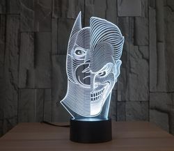 Batman Joker Morphing 3D LED Illusion Lamp Free CDR