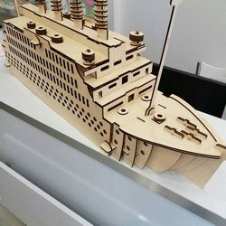 Titanic Laser Cut Puzzle Model Free CDR