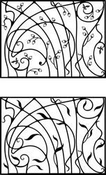 Wrought Iron Gate Door Fence Window Grill Railing Design Free CDR