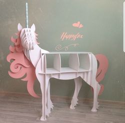 Table shelf unicorn for candy bar and decor Free CDR