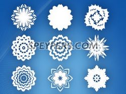 15 Abstract Flowers Free CDR Vector Art