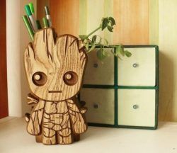 Groot Pencil Box File Download For Laser Cut Free CDR