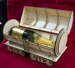 Tank Wine Box File Download For Laser Cut Free CDR
