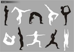 Yoga silhouette Download Free CDR