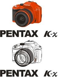 Vector pentax pentax kx original Free CDR
