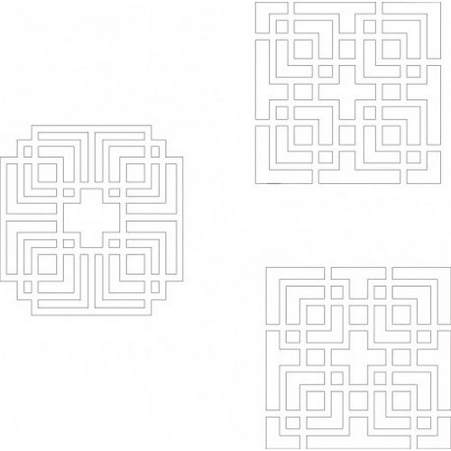 Cnc Panel Laser Cut Pattern File cn-h343 Free CDR