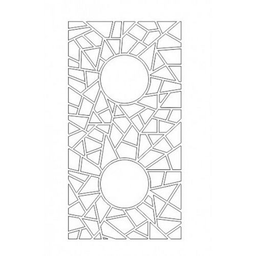 Cnc Panel Laser Cut Pattern File cn-h336 Free CDR