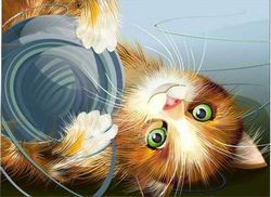 Cat download file Free CDR Vector