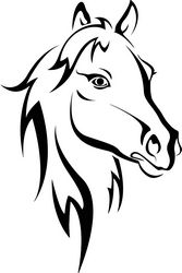 Horse Stencil Free CDR