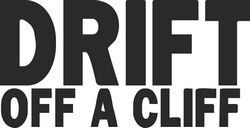 Drift Off A Cliff Car Sticker Free CDR