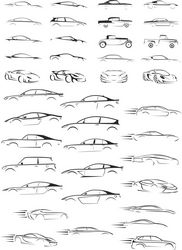 Cars Silhouettes Collection Free CDR