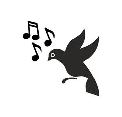 Bird Silhouette Music Free CDR