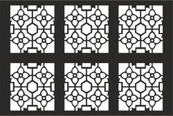 Decorative Grille Pattern Free CDR