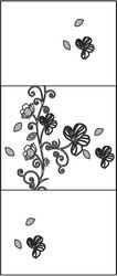 Door floral free cdr panel sticker