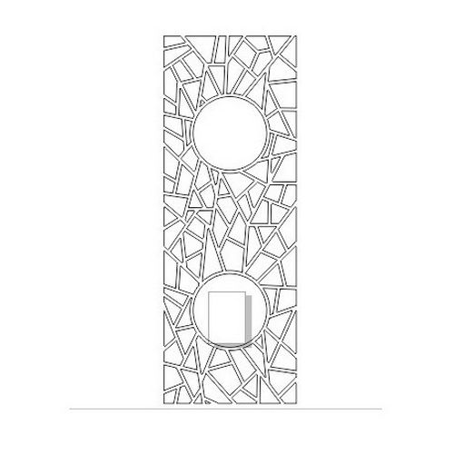 Cnc Panel Laser Cut Pattern File cn-h270 Free CDR