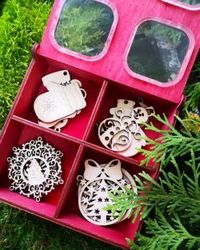 Tree Decorations Box File Download For Laser Cut Free CDR