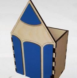 pencil-shaped Box File Download For Laser Cut Free CDR