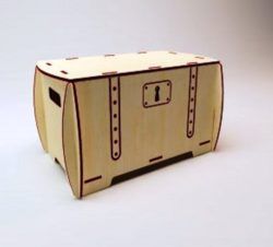 Box With Lock File Download For Laser Cut Free CDR