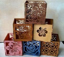Floral Engraving Box Pattern Free CDR