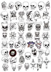 Horror Skulls Art Collection File Free CDR