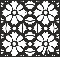Square Floral Pattern File Free CDR