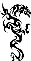 Tribal Dragon Tattoo File Free CDR