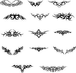 Wings Tattoo Set File Free CDR