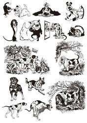 Dogs Stickers File Free CDR