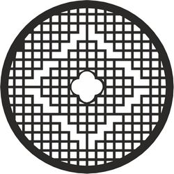 Round Grille Pattern File Free CDR