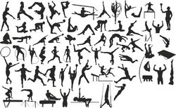 Sports Silhouettes Set File Free CDR