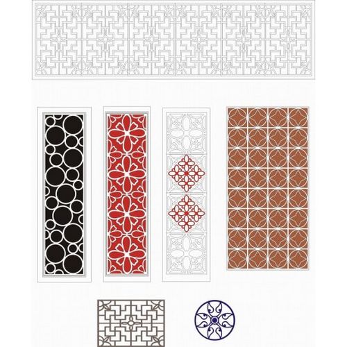 Cnc Panel Laser Cut Pattern File cn-h032 Free CDR