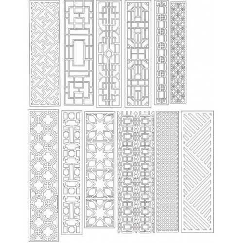 Cnc Panel Laser Cut Pattern File cn-h030 Free CDR