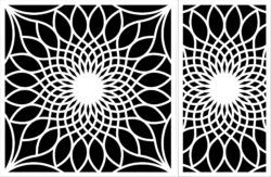 Decorative Motifs Sunflower Download For Laser Engraving Machines Free CDR